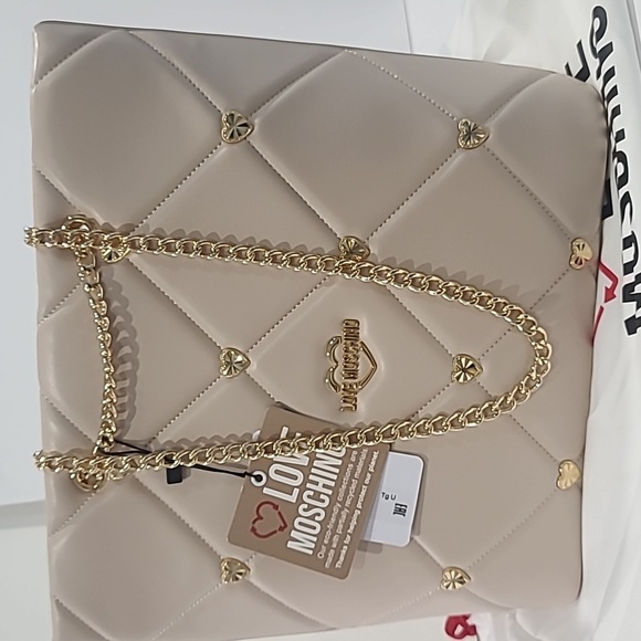 SALE! ✅ Love Moschino Embellished Quilted Heart Tote Shoulder Bag ✨ NWT - Picture 16 of 16